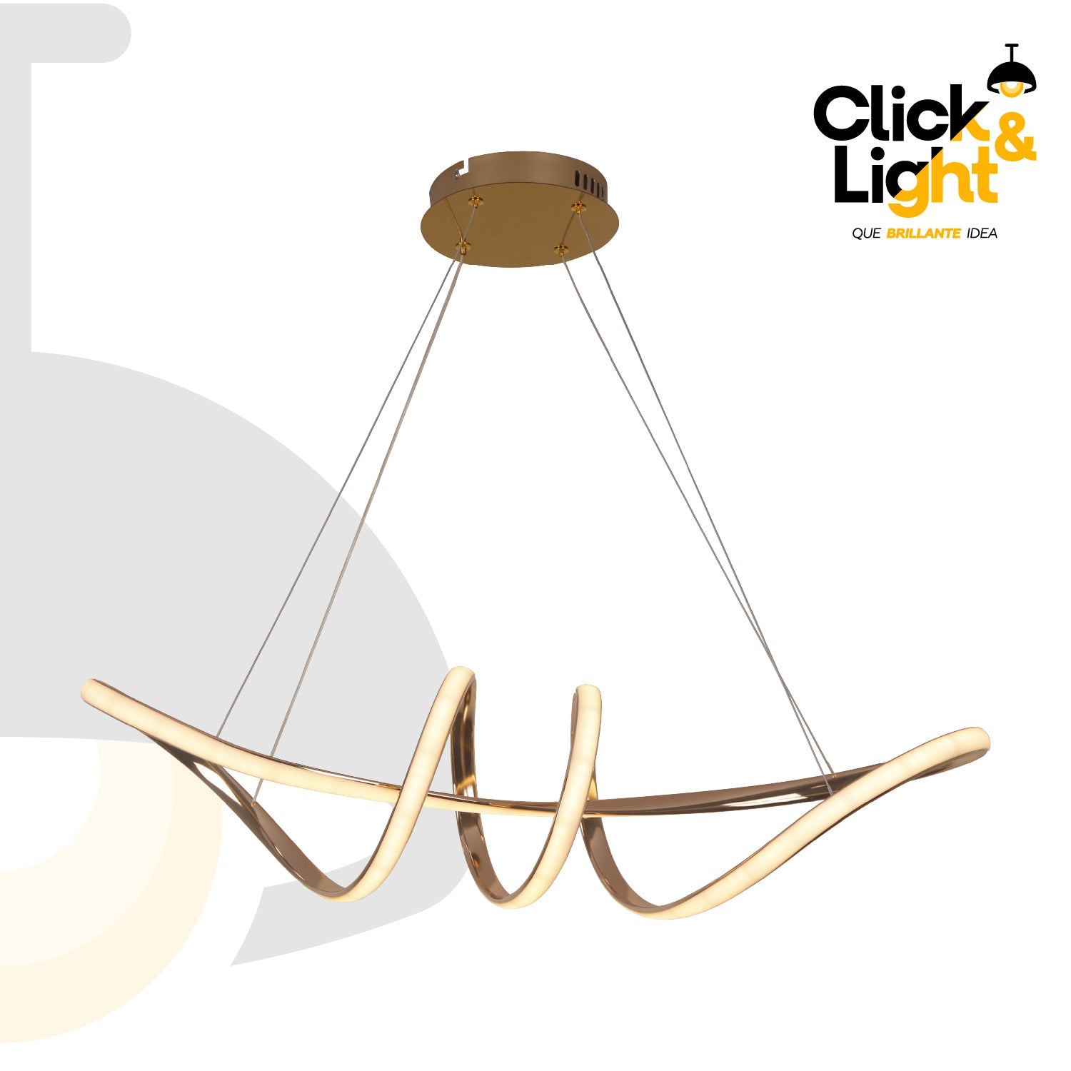 Colgante Minimalista Luxa Color Dorado Mate