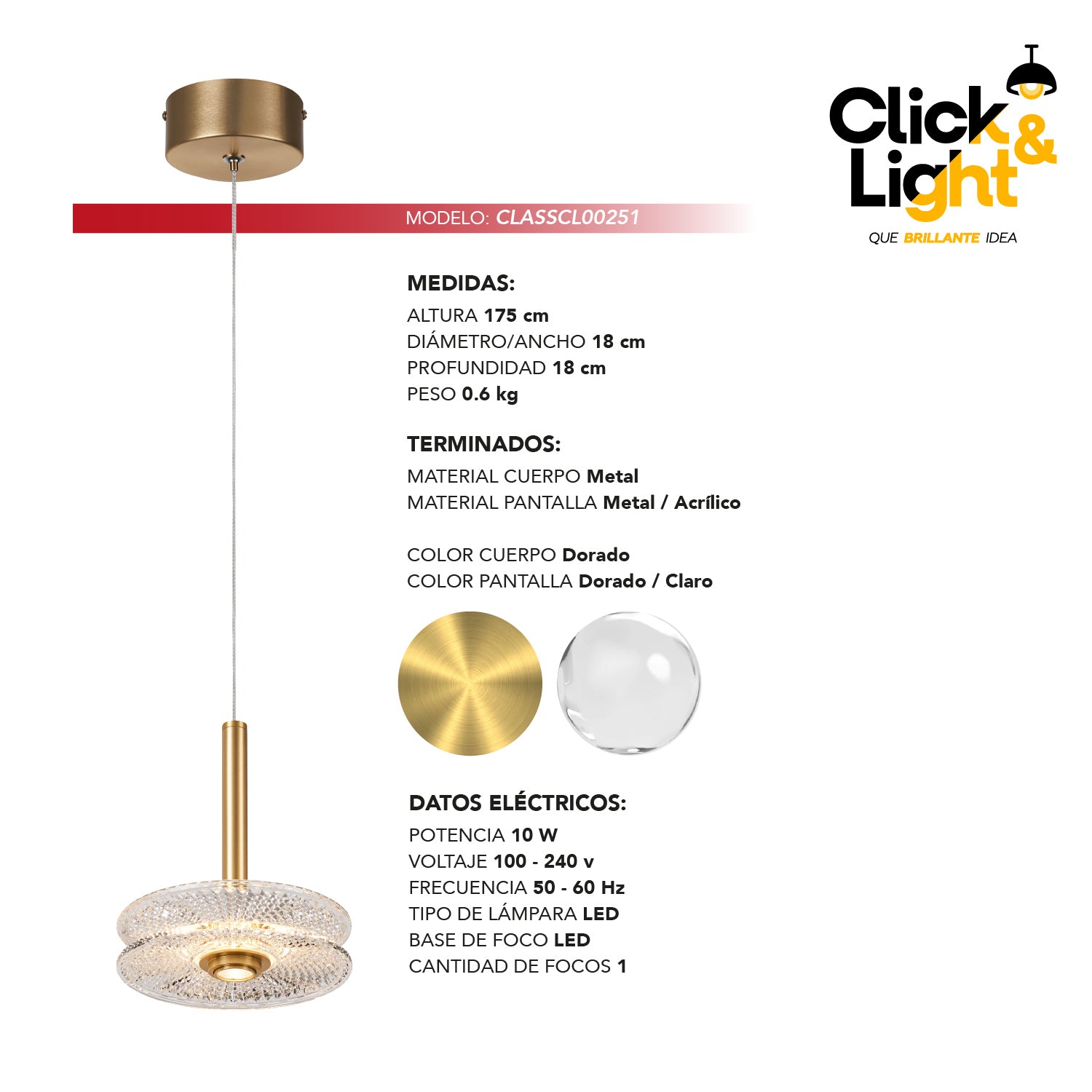 Colgante Órbita Estilo Minimalista