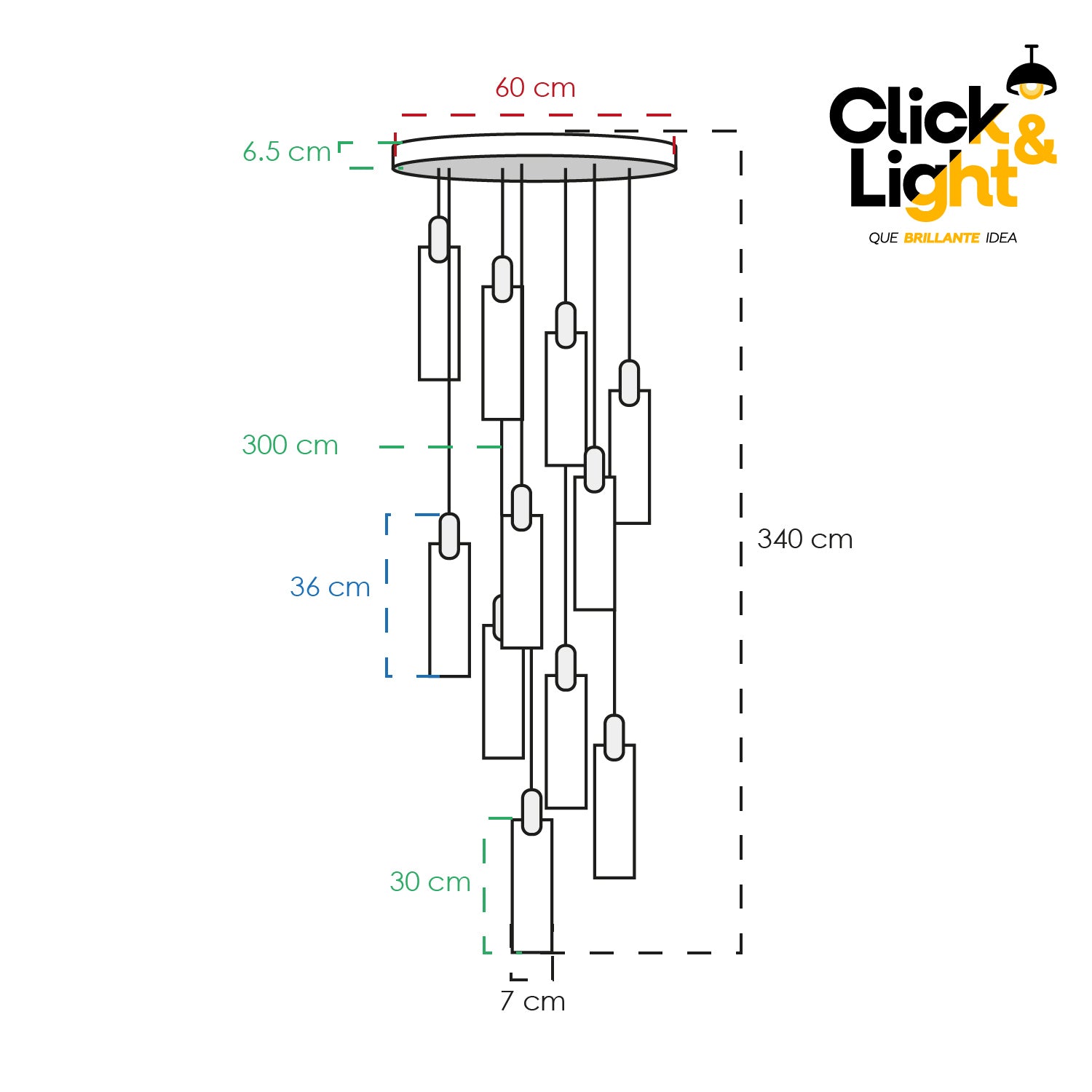 Colgante Monument Estilo Contemporáneo