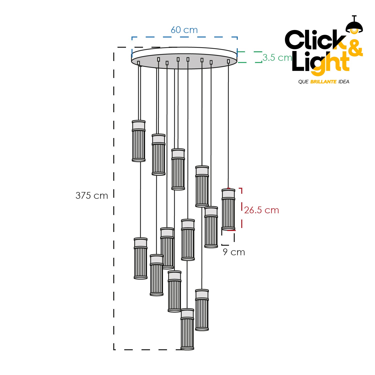 Colgante Verona Estilo Contemporáneo