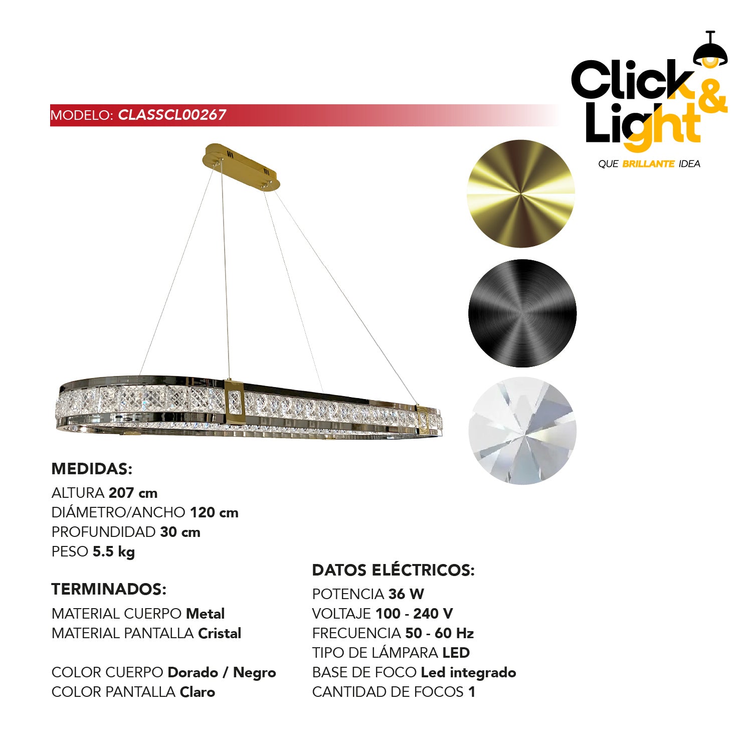 Colgante Element Estilo Contemporáneo