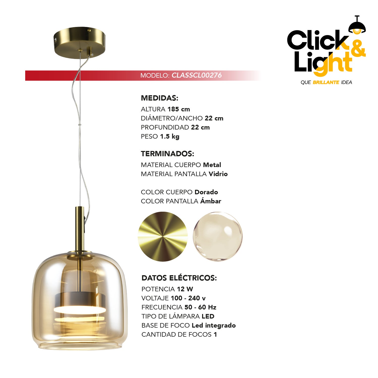 Colgante Aurelia Estilo Moderno