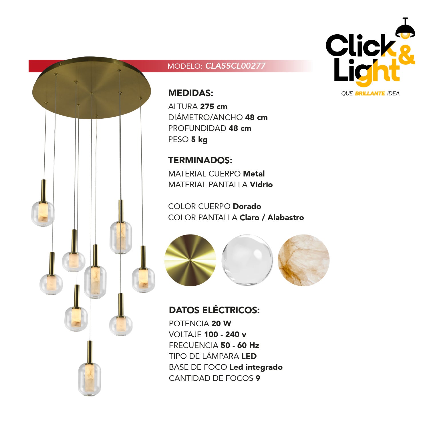 Colgante Varoa Estilo Moderno