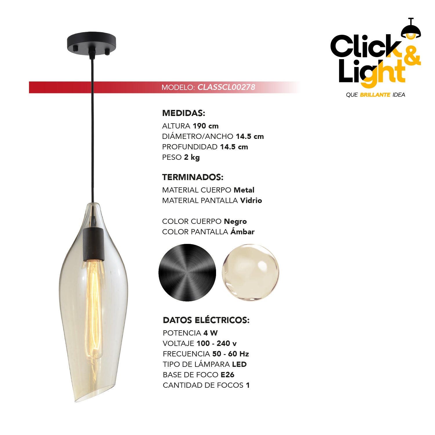 Colgante Arlen Estilo Contemporáneo