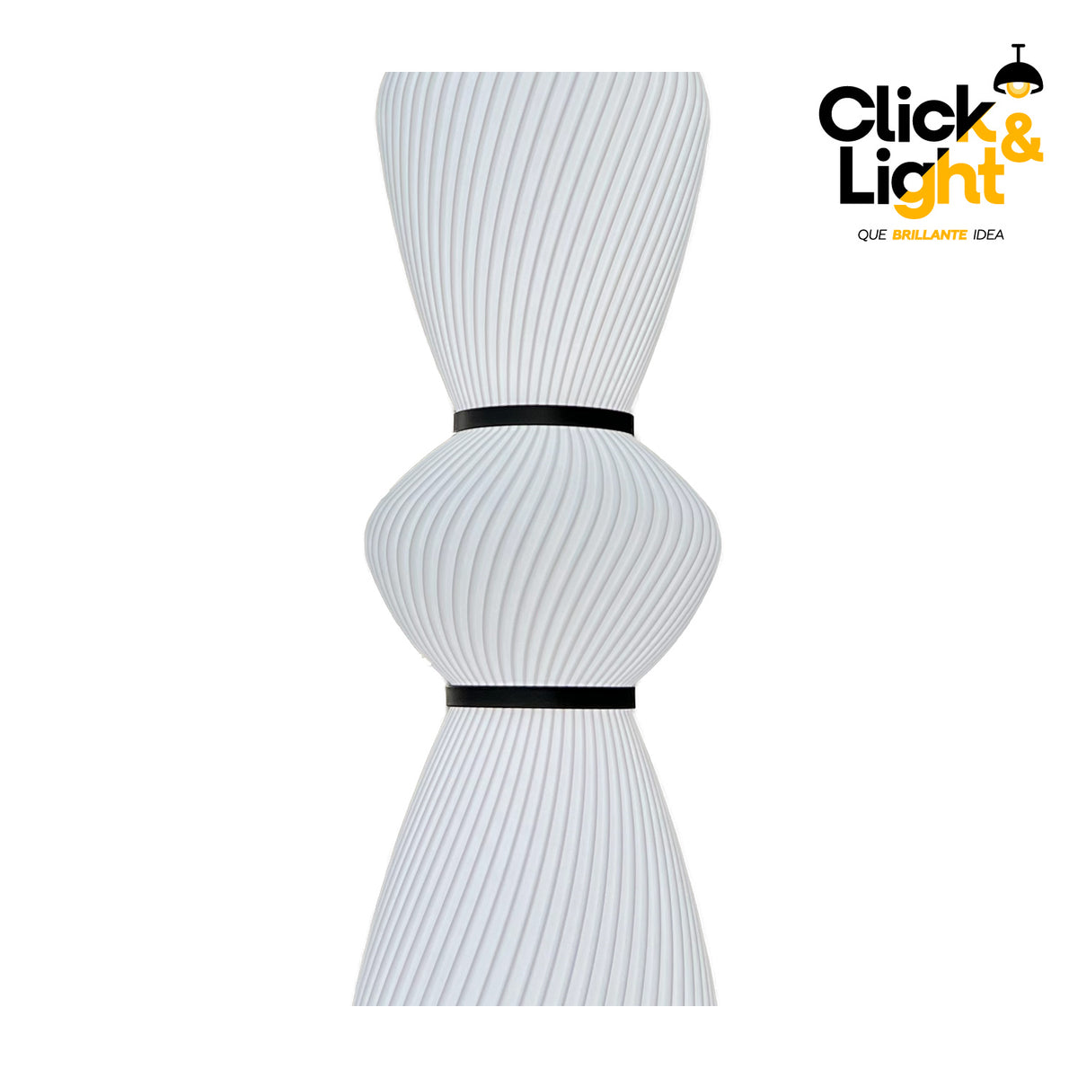 Colgante LED Hector · pantalla espiral, blanco
