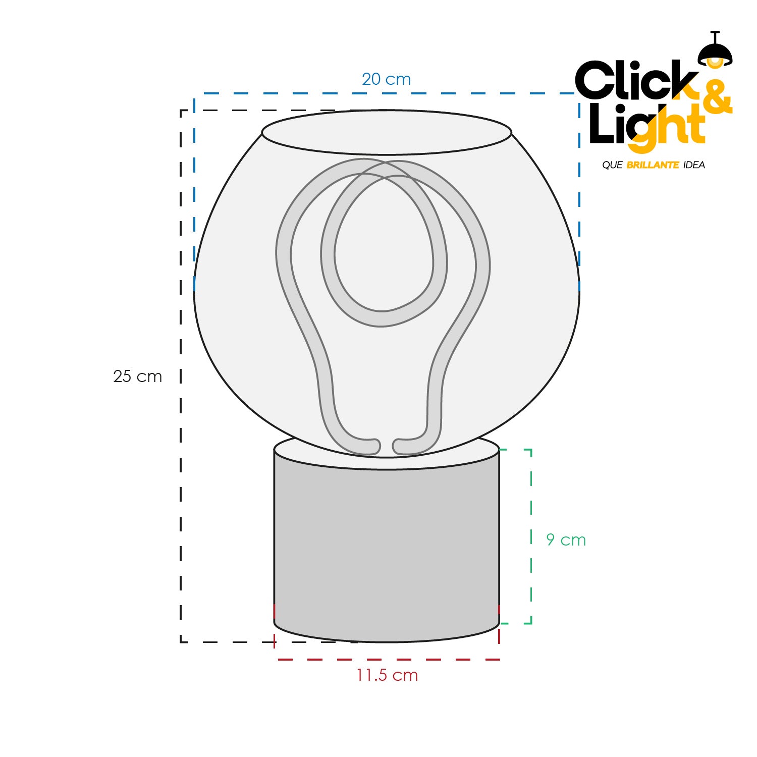 Lámpara De Mesa Reeni Estilo Contemporáneo