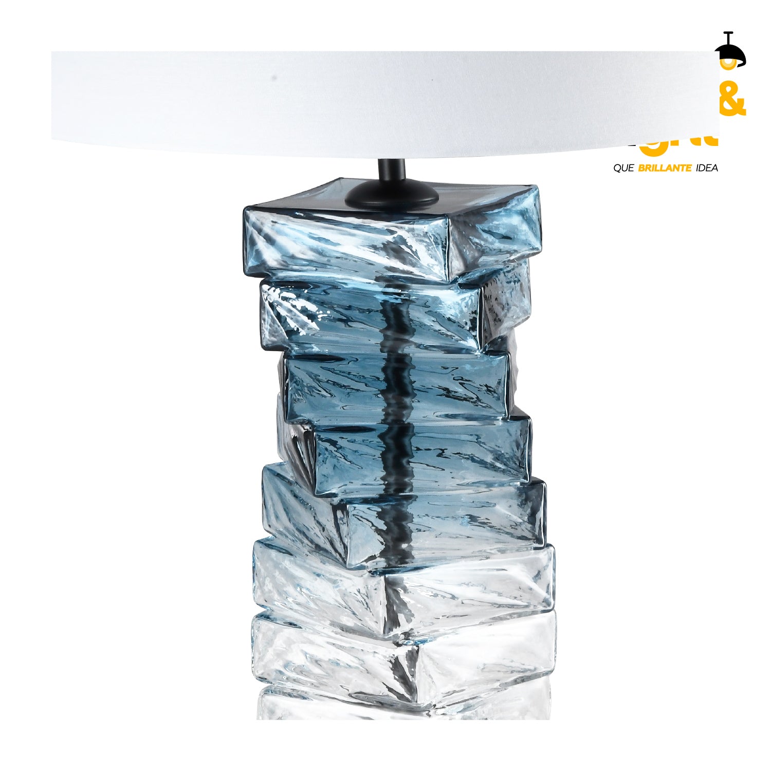 Lámpara De Mesa Celeste Estilo Contemporáneo
