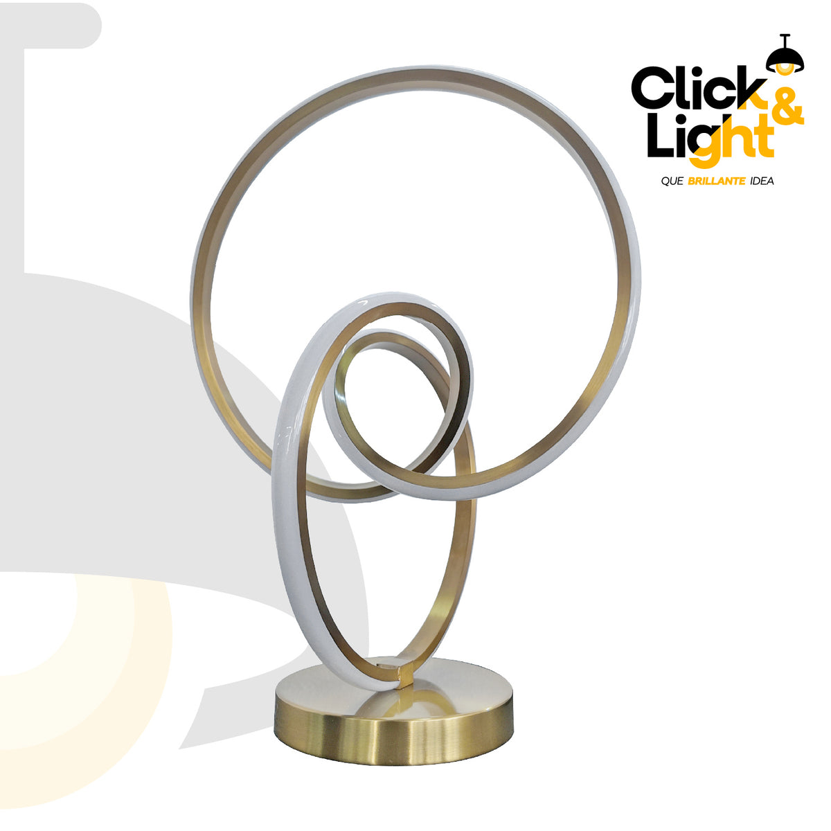 Lámpara de Mesa Angelica Led Estilo Moderno Dorado