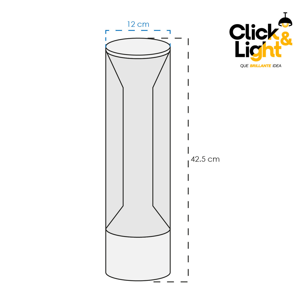 Lámpara de Mesa LED Asha · vidrio humo, dorado