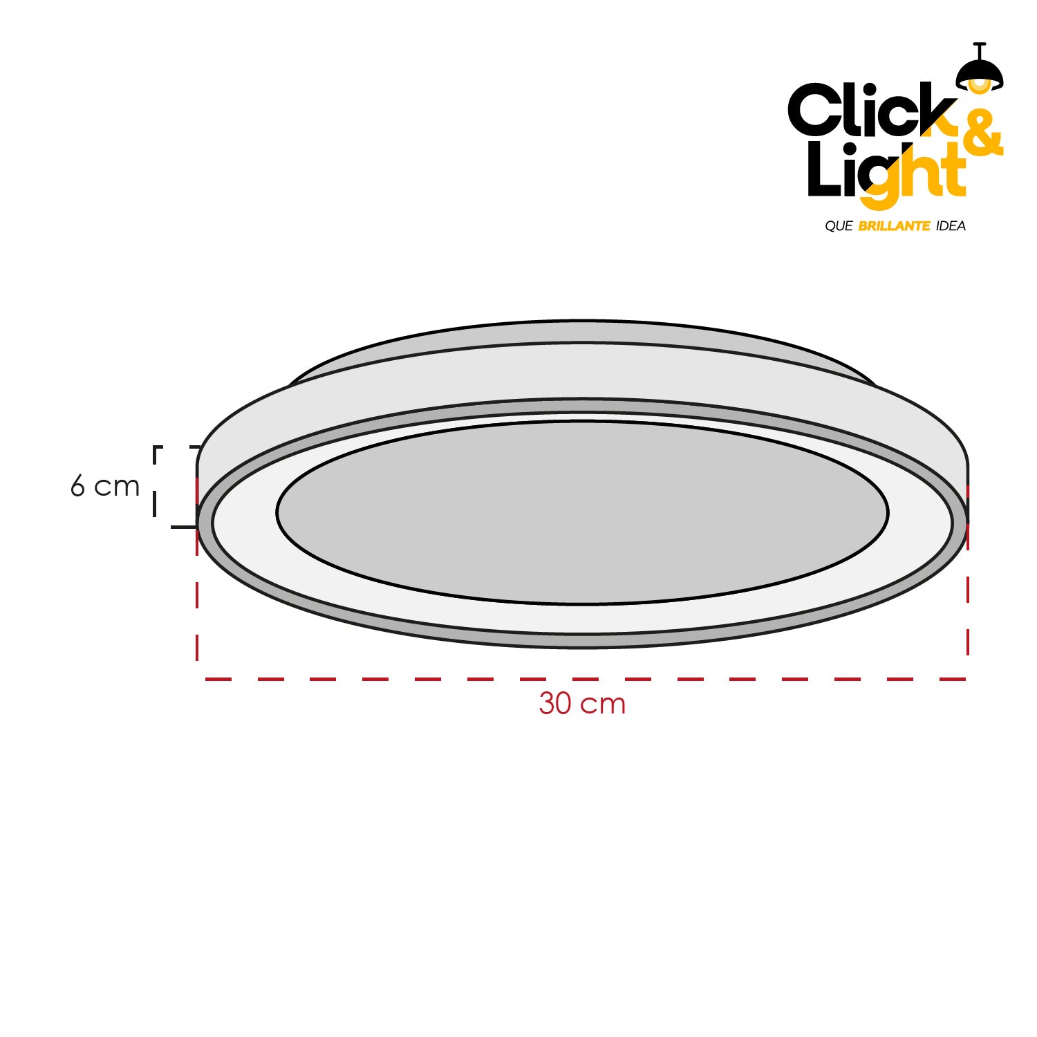 Plafón Aro Estilo Minimalista