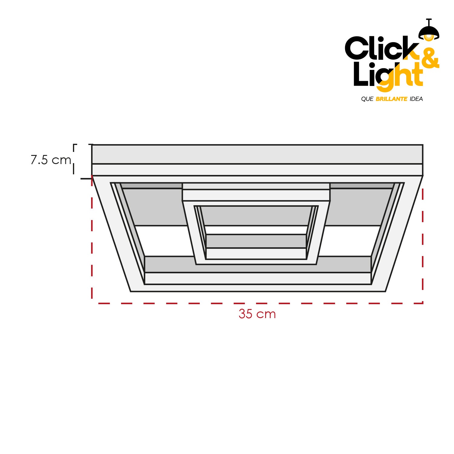 Plafón Auri Estilo Minimalista