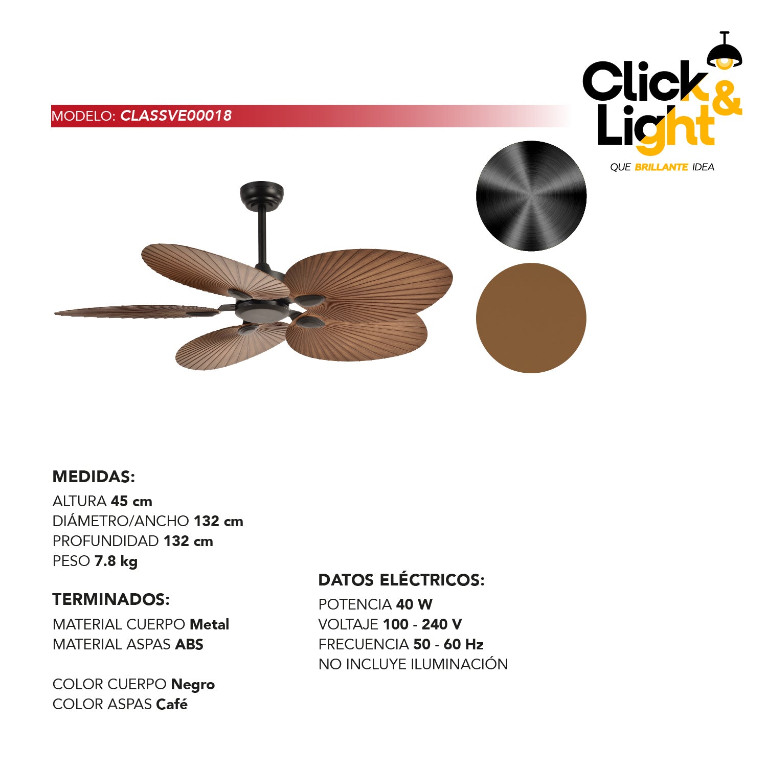 Ventilador Briza Estilo Contemporáneo