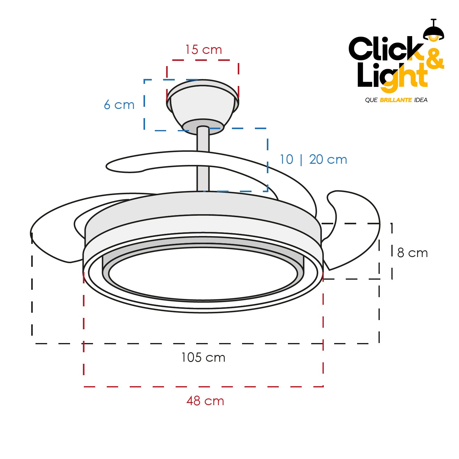 Ventilador Oryn Estilo Contemporáneo