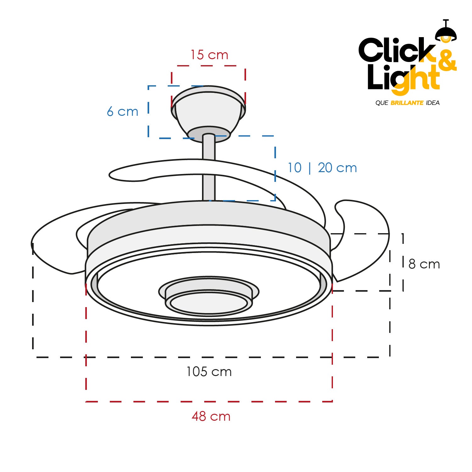 Ventilador Aeron Estilo Contemporáneo