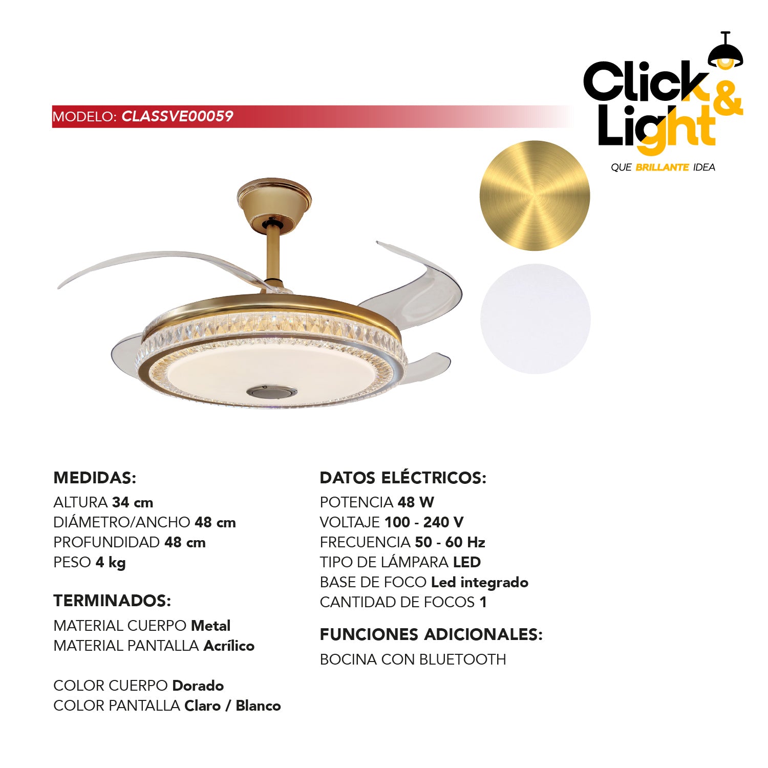 Ventilador Sori Estilo Contemporáneo