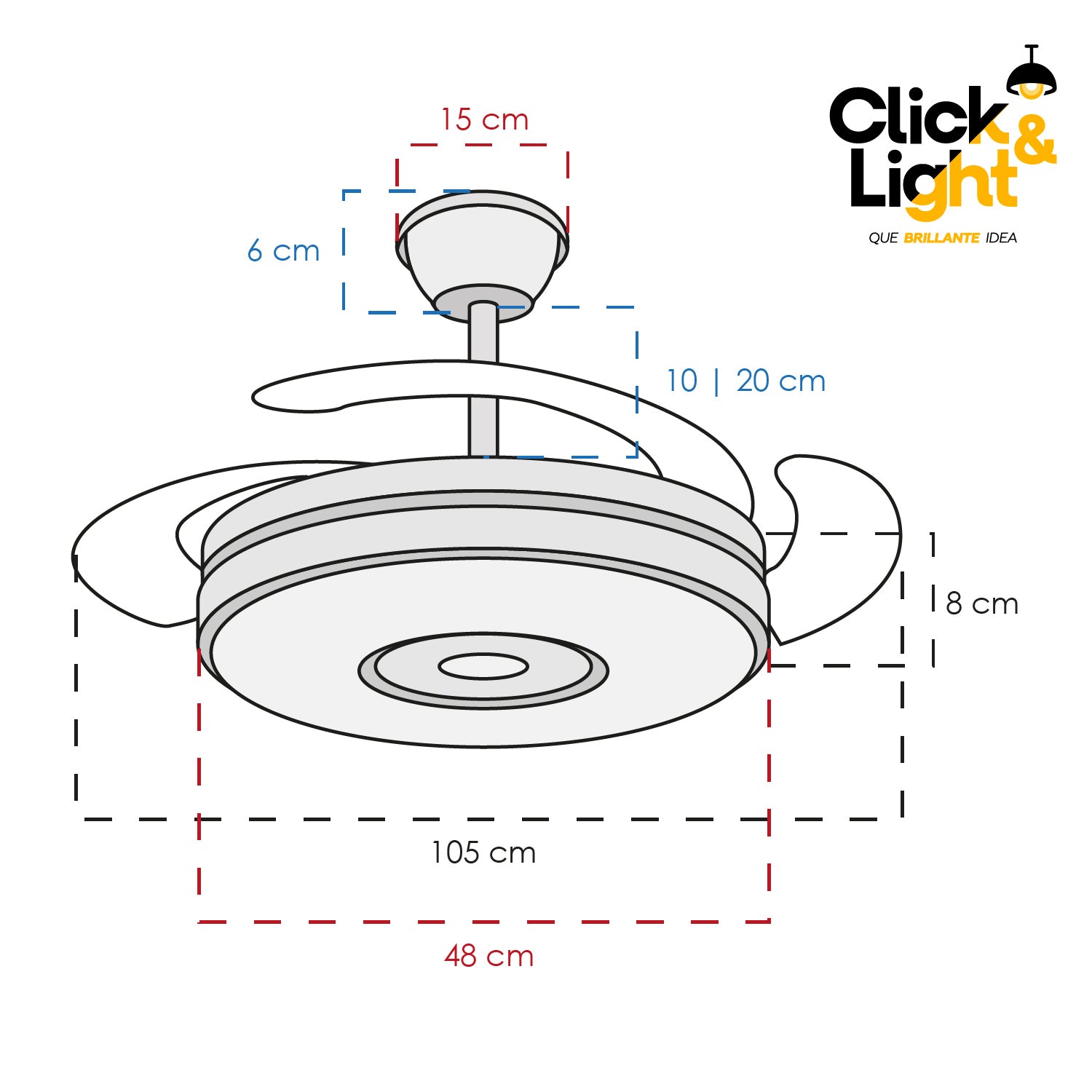 Ventilador Subin Estilo Contemporáneo