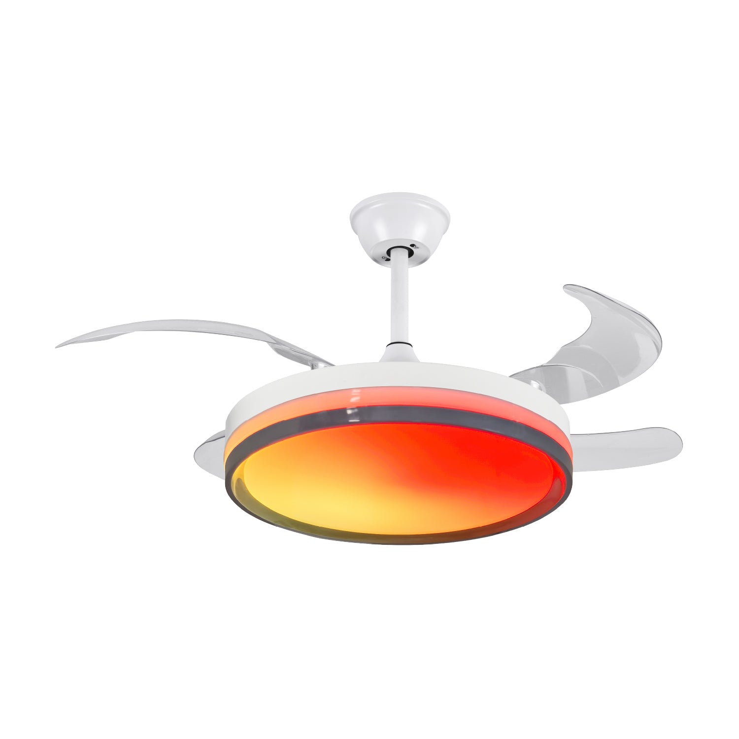 Ventilador Rigby Moderno LED RGB Blanco