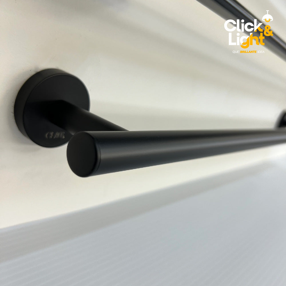 TOALLERO EVO NEGRO MATE