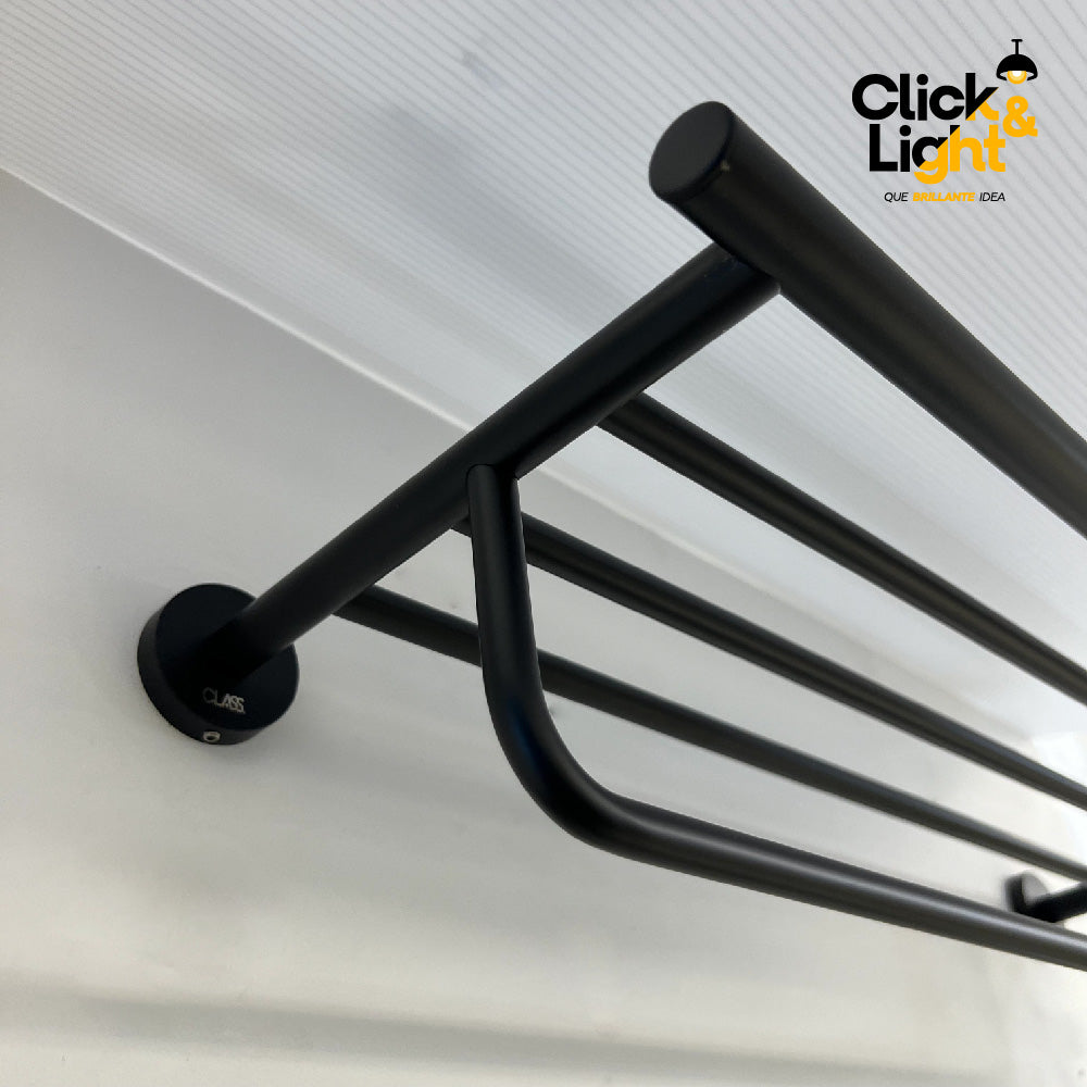 TOALLERO PUPI DOBLE NEGRO MATE