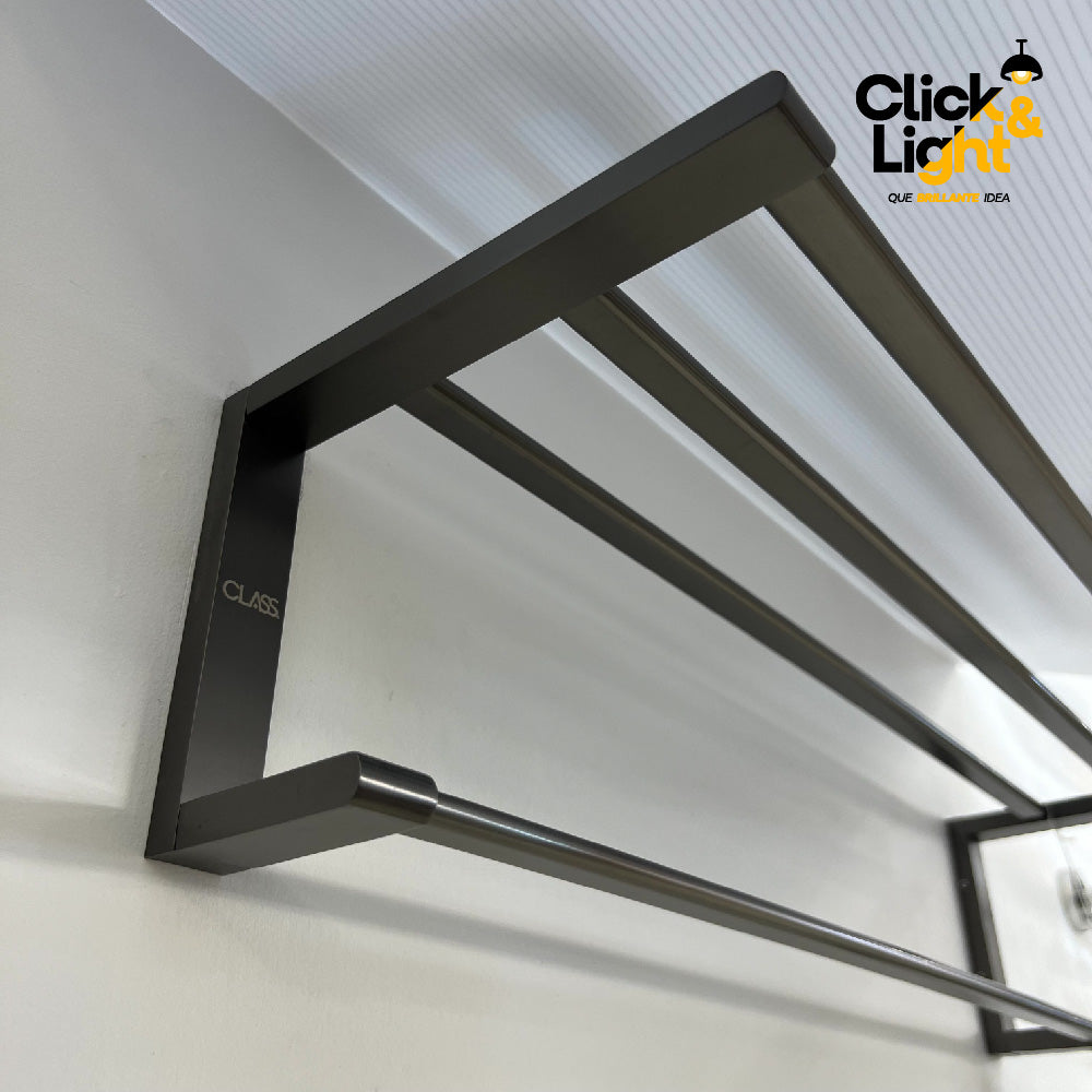 TOALLERO TERRY DOBLE NEGRO