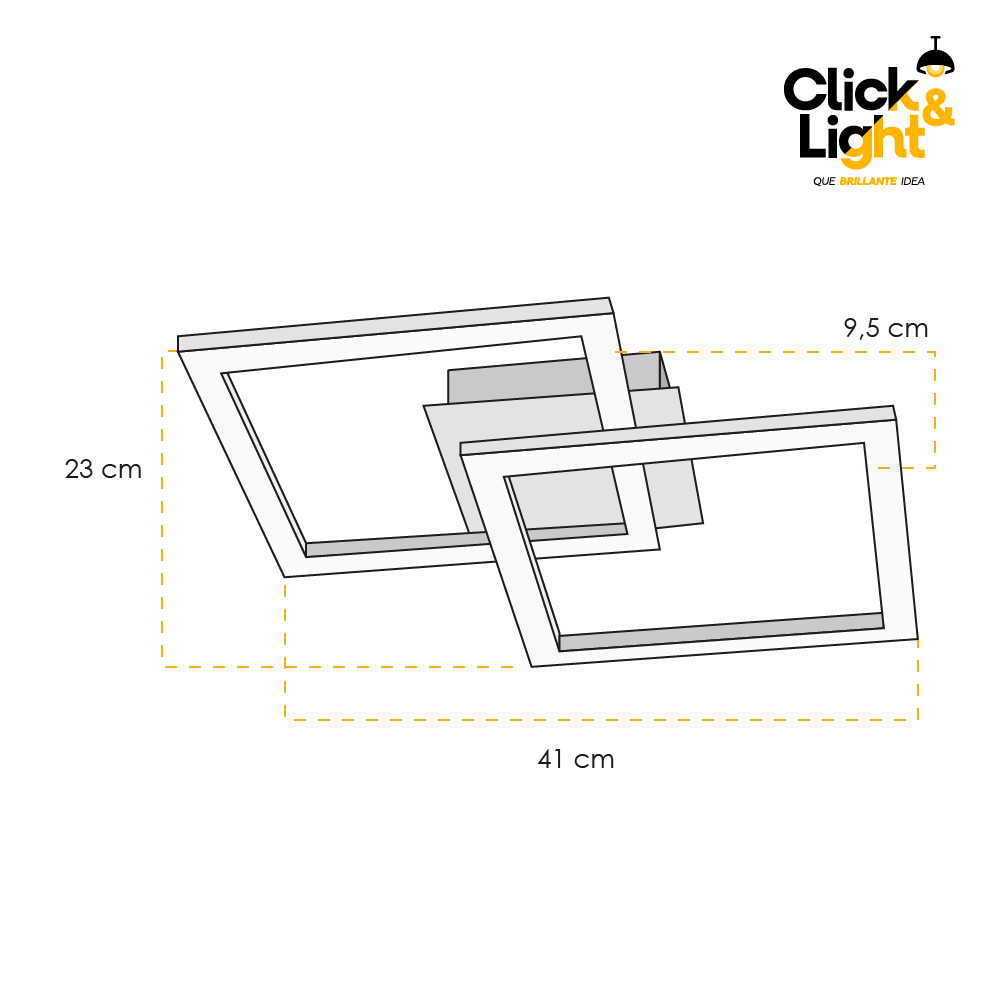 PLAFÓN RUSBELL NEGRO
