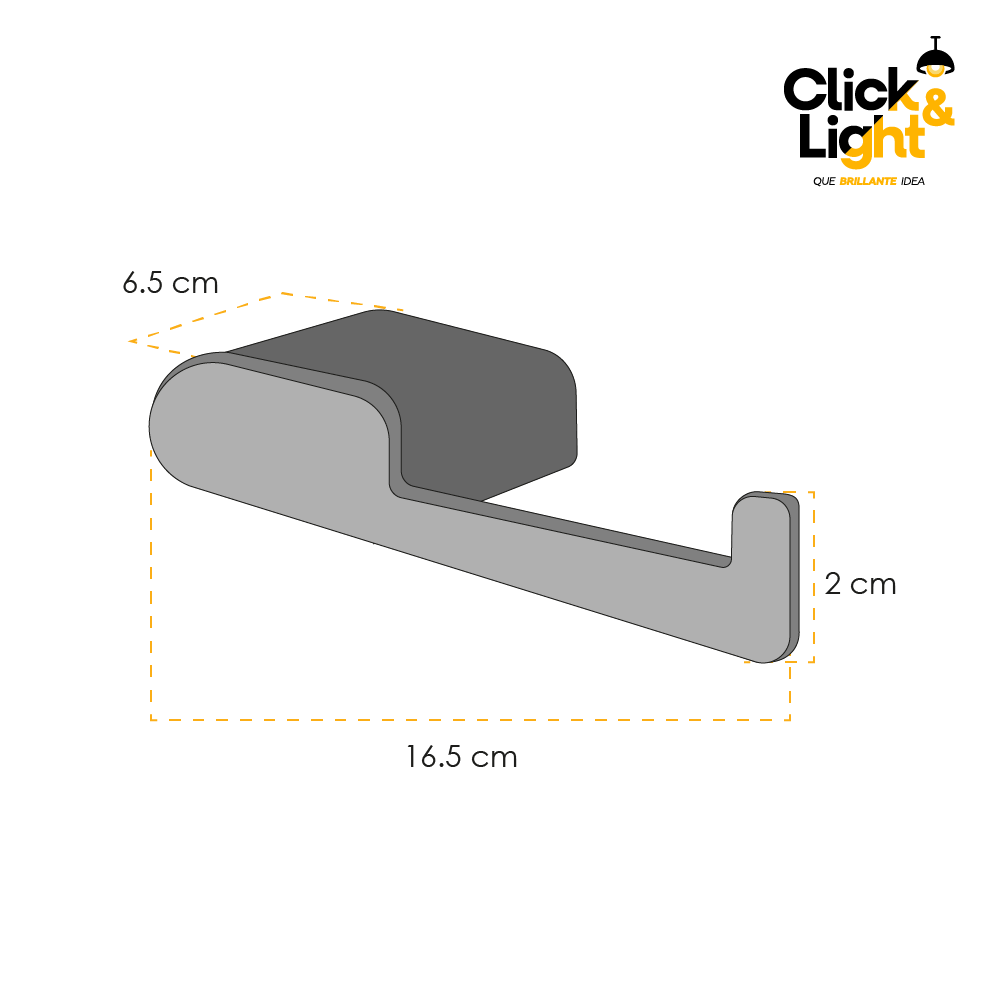 PORTAPAPEL LAURA S93002H-B NEGRO MATE