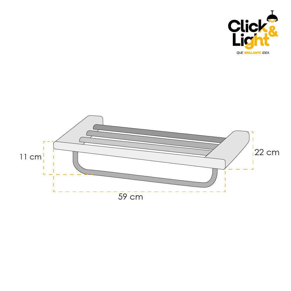 TOALLERO JUCA DOBLE GRIS GRANITO