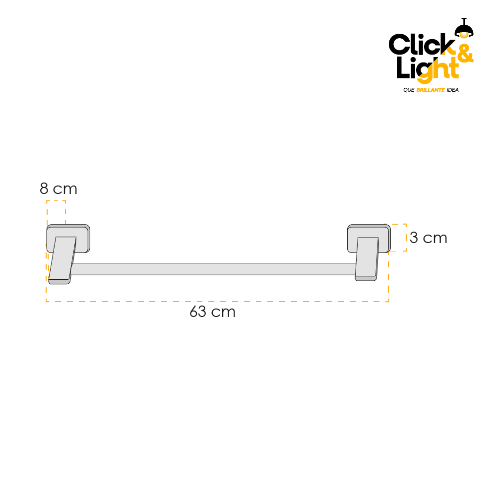 TOALLERO TINKY NEGRO MATE