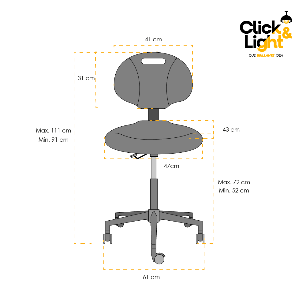SILLA INDUSTRIAL HEAVY DUTY OHI-48 OFFIHO
