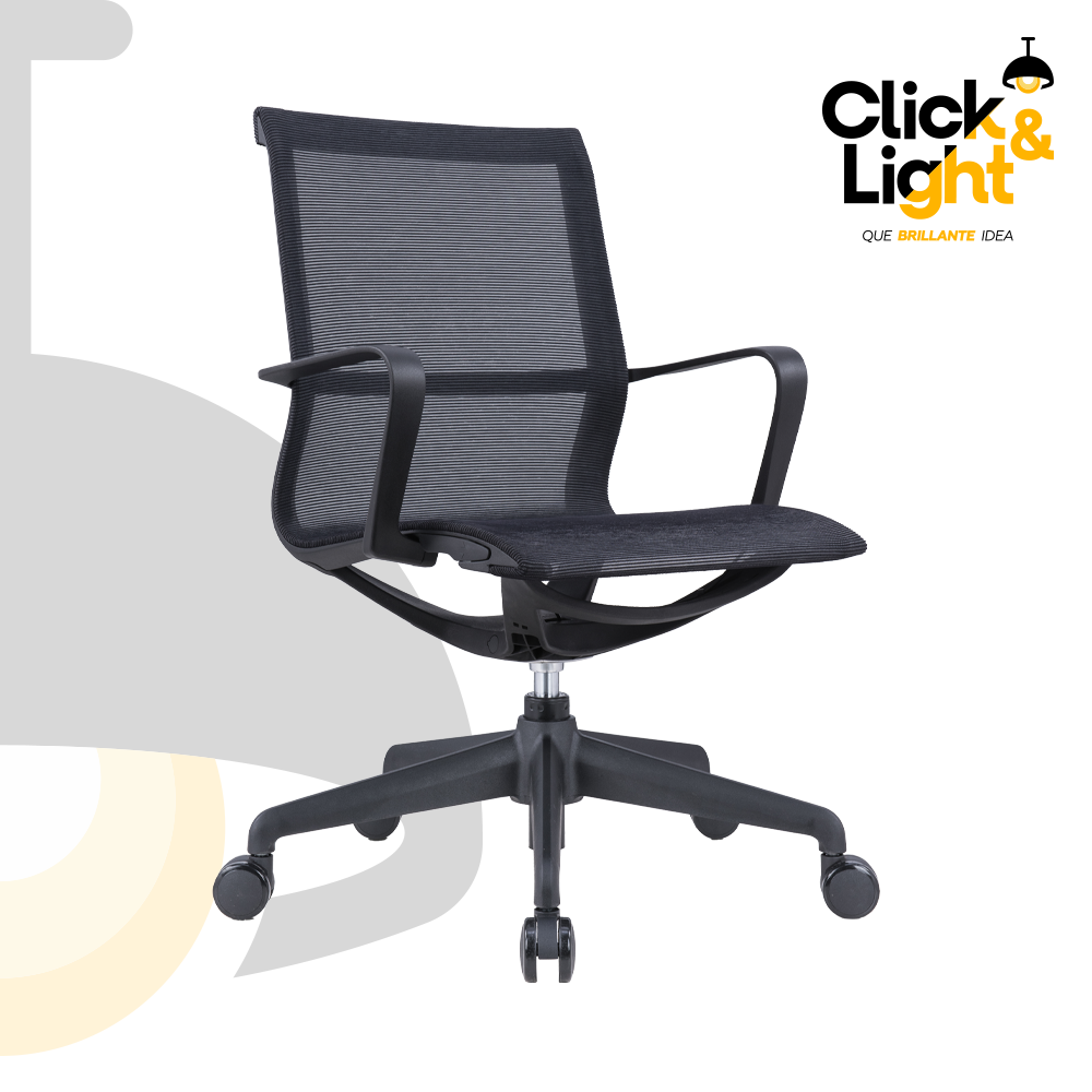 SILLA SEMI-EJECUTIVA BIO OHE-114 NEGRO OFFIHO
