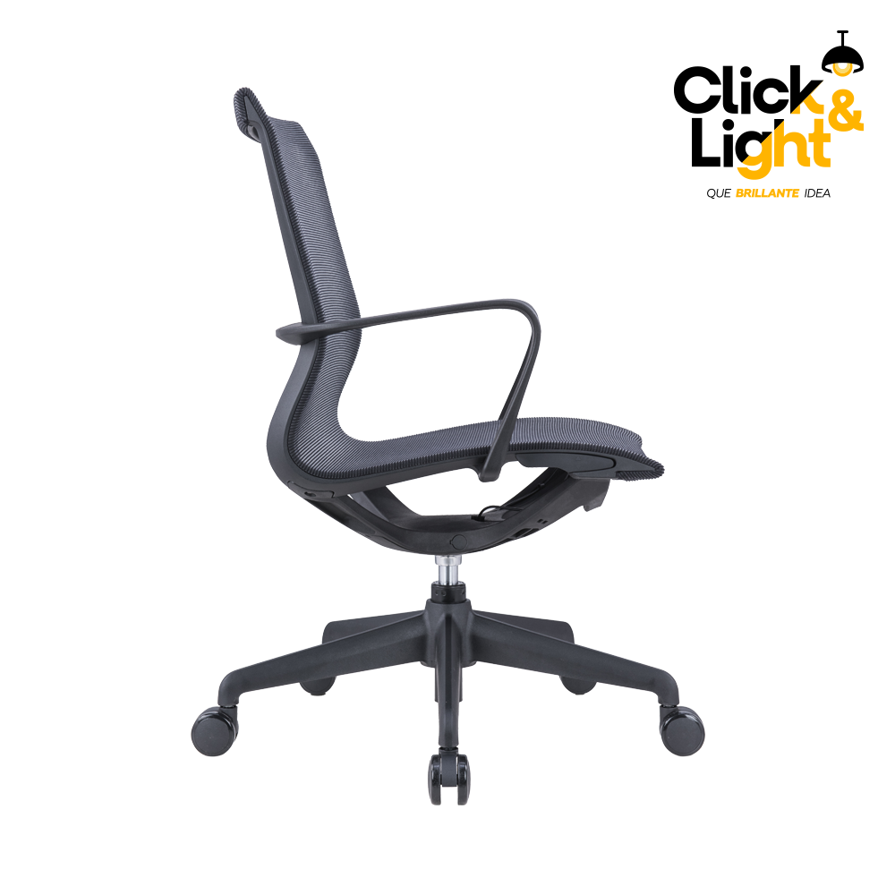 SILLA SEMI-EJECUTIVA BIO OHE-114 NEGRO OFFIHO