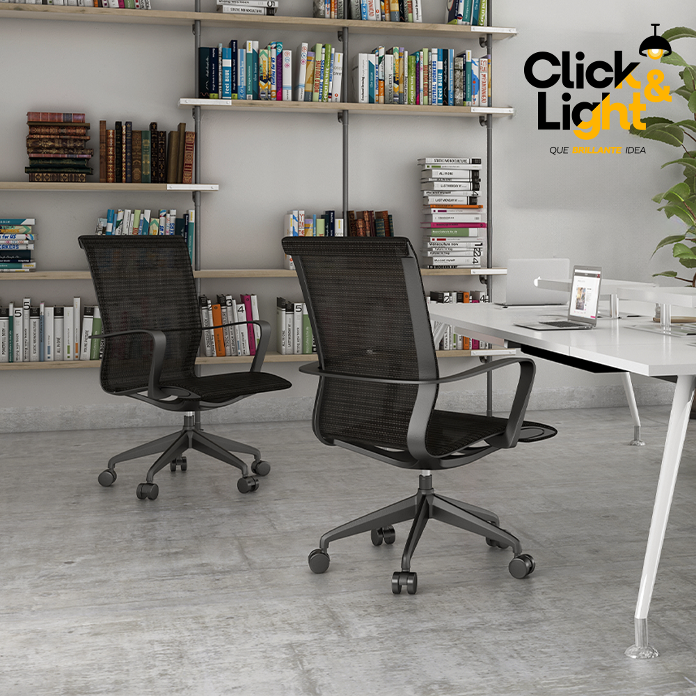 SILLA SEMI-EJECUTIVA BIO OHE-114 NEGRO OFFIHO