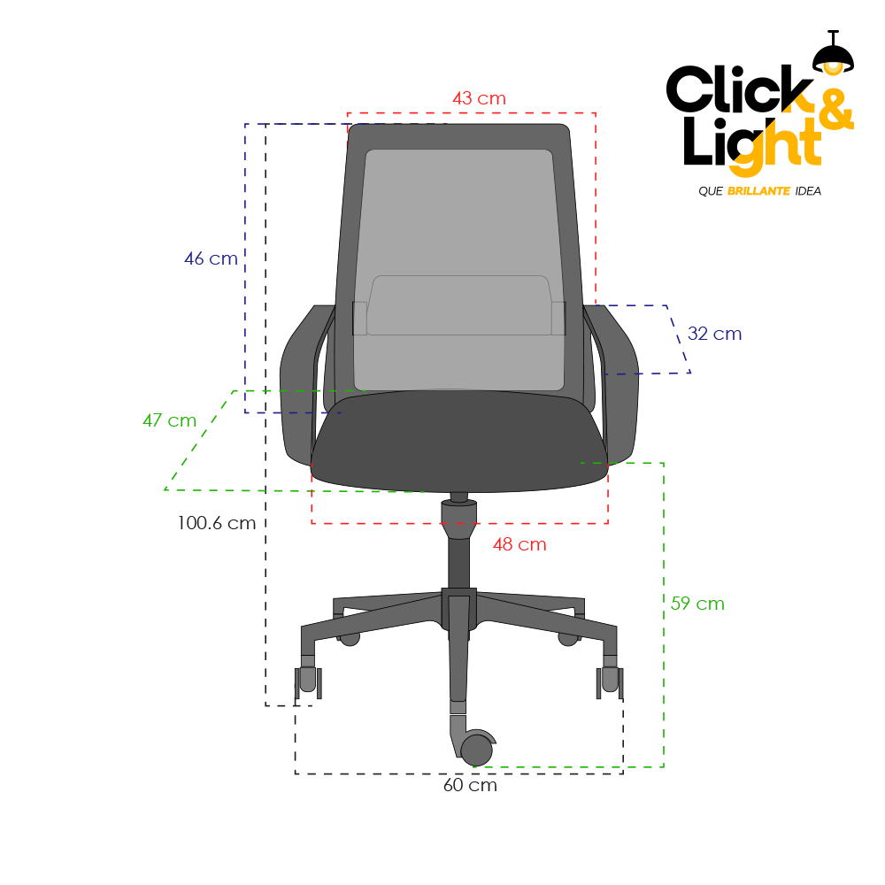SILLA SLING OHE-94 PLUS NEGRO OFFIHO