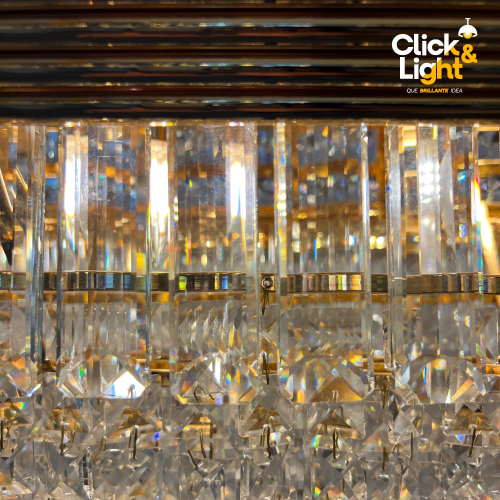LÁMPARA COLGANTE DE CRISTAL CLASICA MIXUL
