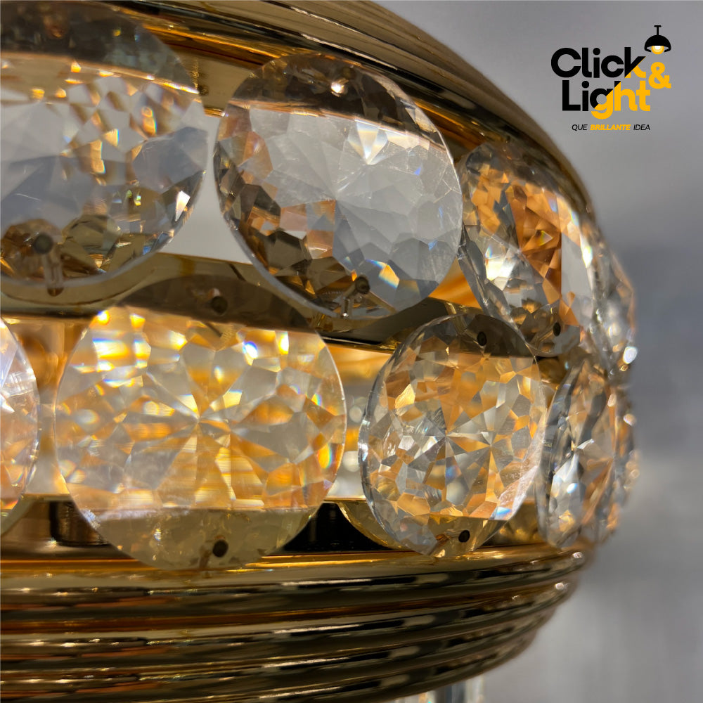 LÁMPARA COLGANTE DE CRISTAL CLASICA MIXUL
