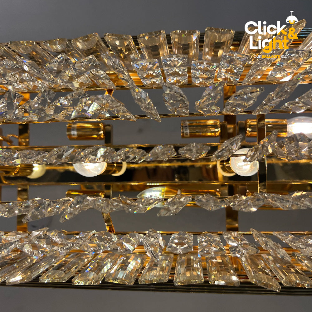 LÁMPARA COLGANTE DE CRISTAL CLASICA MIXUL