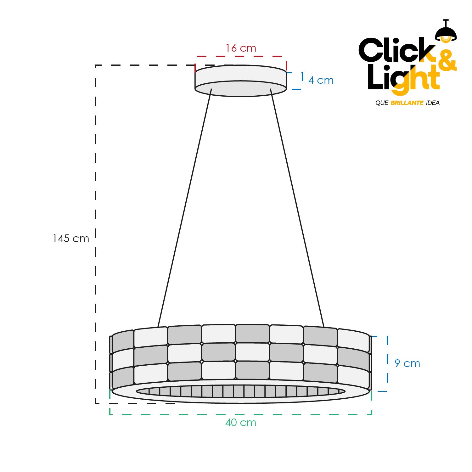 COLGANTE MODERNO CALIX COLOR CROMO CLARO