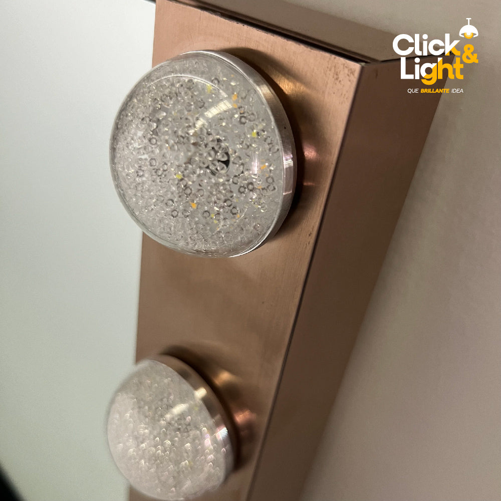 ESPEJO LED MODERNO CARELY TIPO HOLLYWOOD