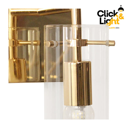 ARBOTANTE GINGO MODERNO COLOR DORADO CLARO