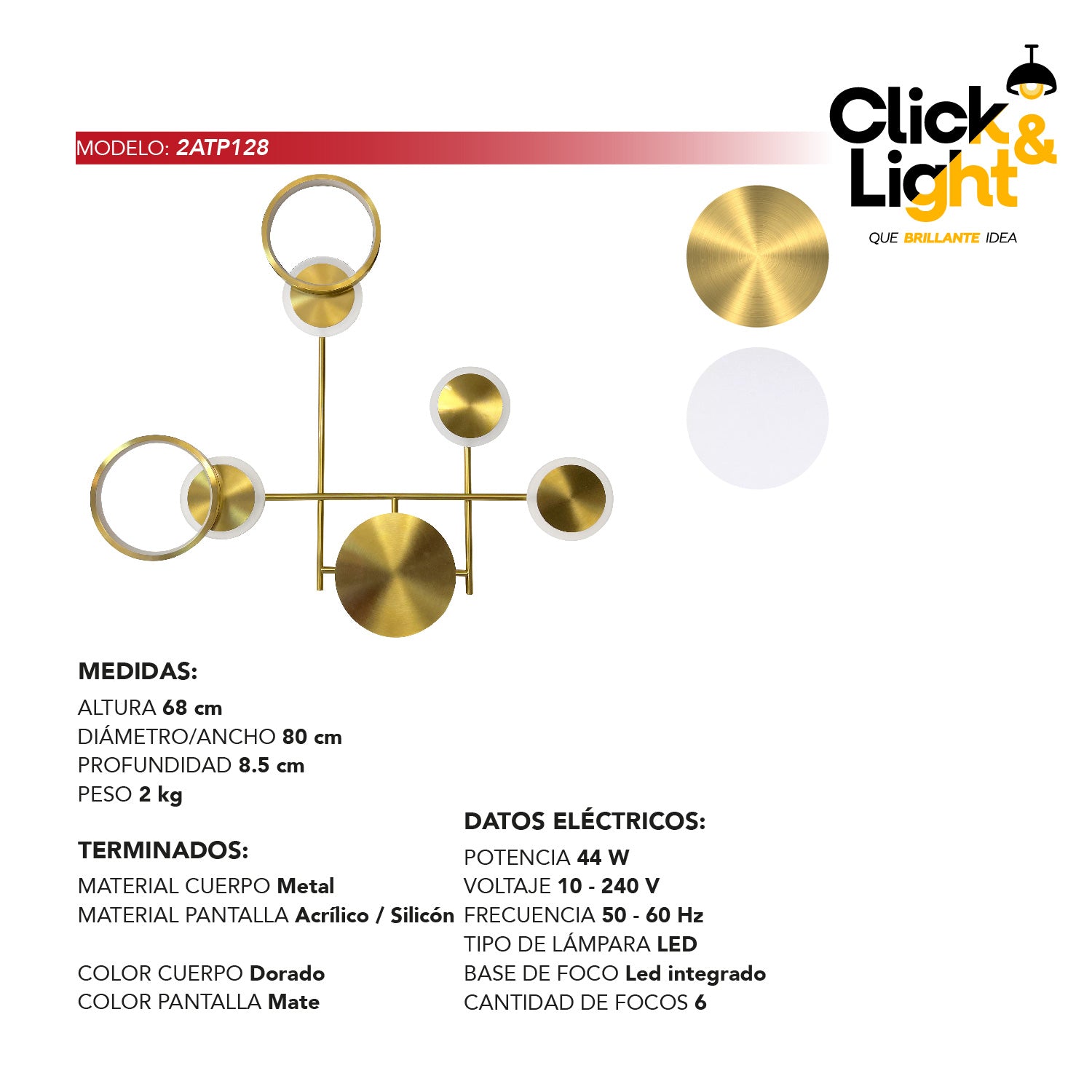 ARBOTANTE CHAROL LED MODERNO