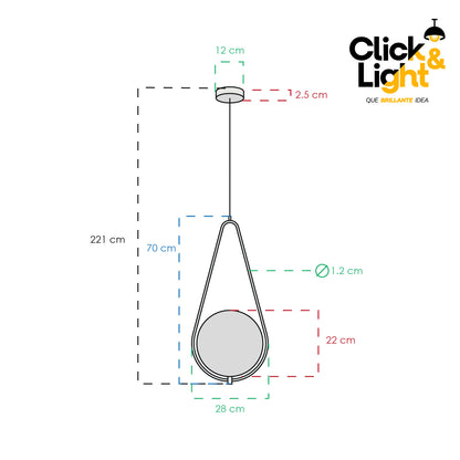 Lámpara Colgante Henry Minimalista