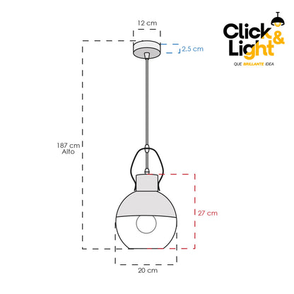 LAMPARA COLGANTE LUCA