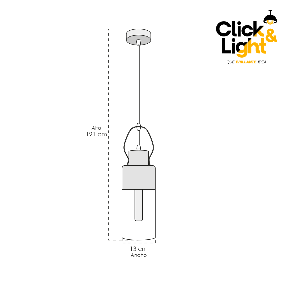 LAMPARA COLGANTE NICKEL CLARO MODERNA