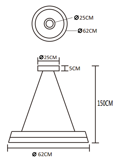 COLGANTE YULI LED MINIMALISTA