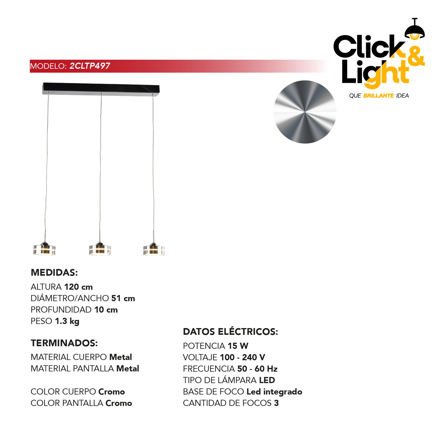 Colgante Amber Estilo Contemporáneo