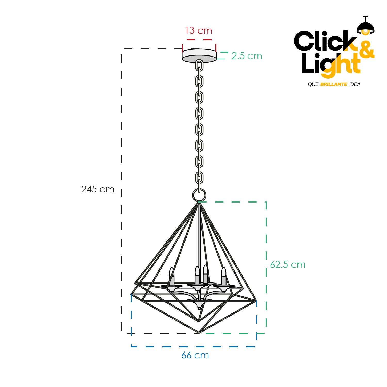 Colgante Azia Estilo Contemporáneo