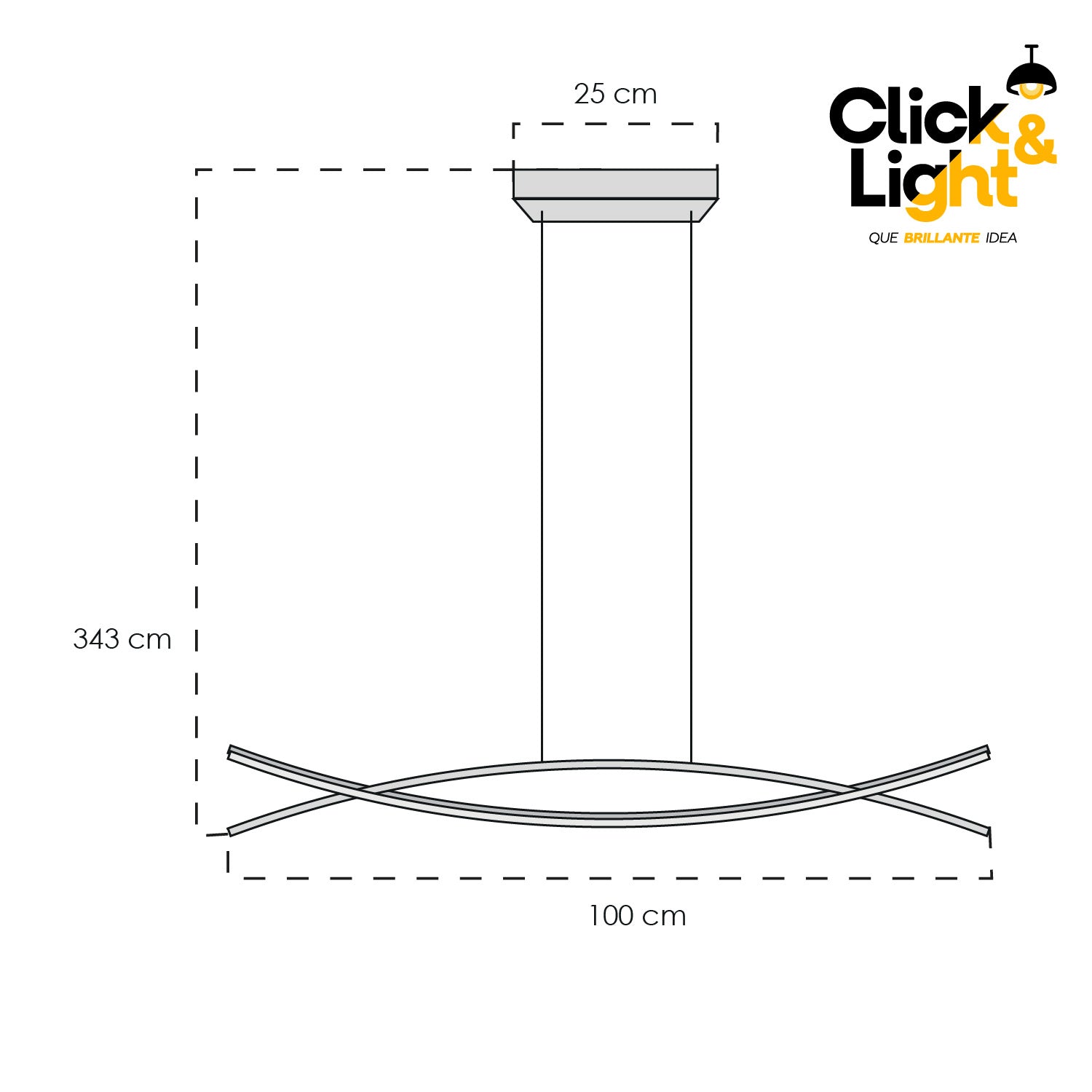 LAMPARA COLGANTE LED WAVY