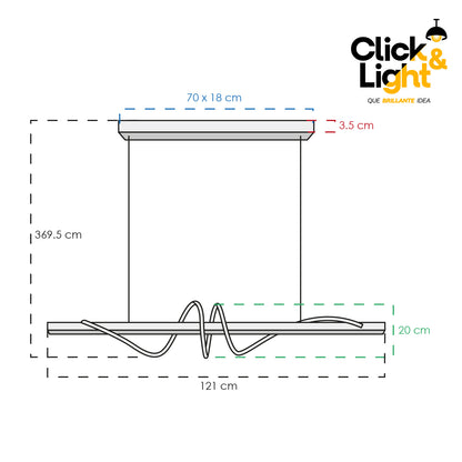 COLGANTE FLINDEX MODERNO LED