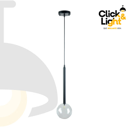 LAMPARA COLGANTE MODERNO  MARGOT NEGRO TIPO RETRO