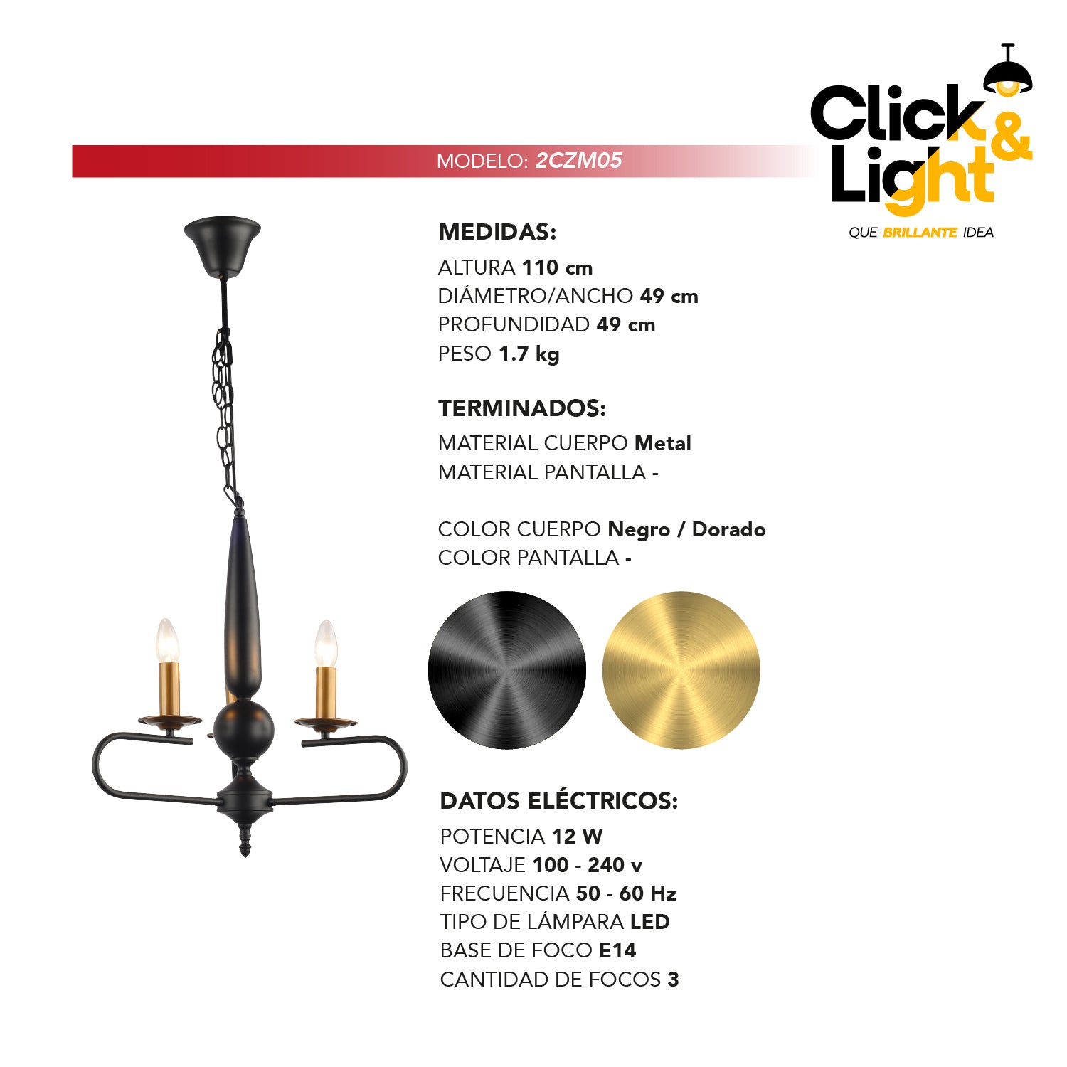 Colgante Regencia Estilo Clásico